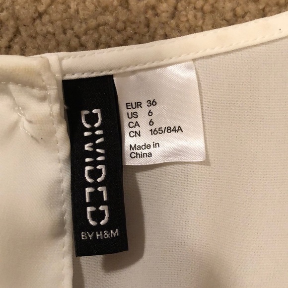 Cherry Blossom Watercolor Crop Button Back Blouse - Picture 3 of 4